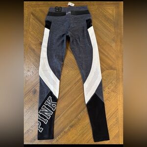 PINK Victoria's Secret Gray and Black Leggings